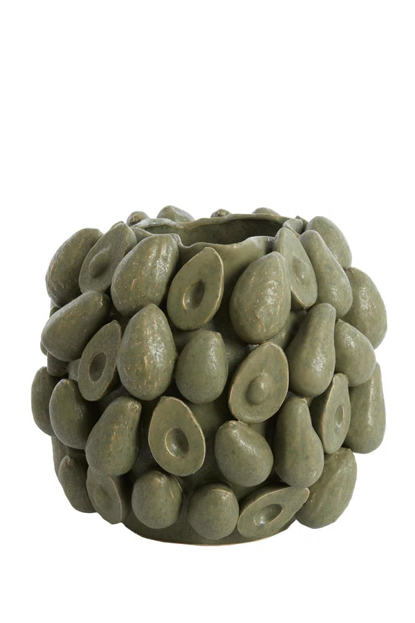Light & Living vaas AVOCADO - 36x35.5x31.5cm - groen